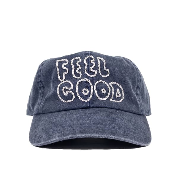 더스캇렉 자수 데님 캡모자 