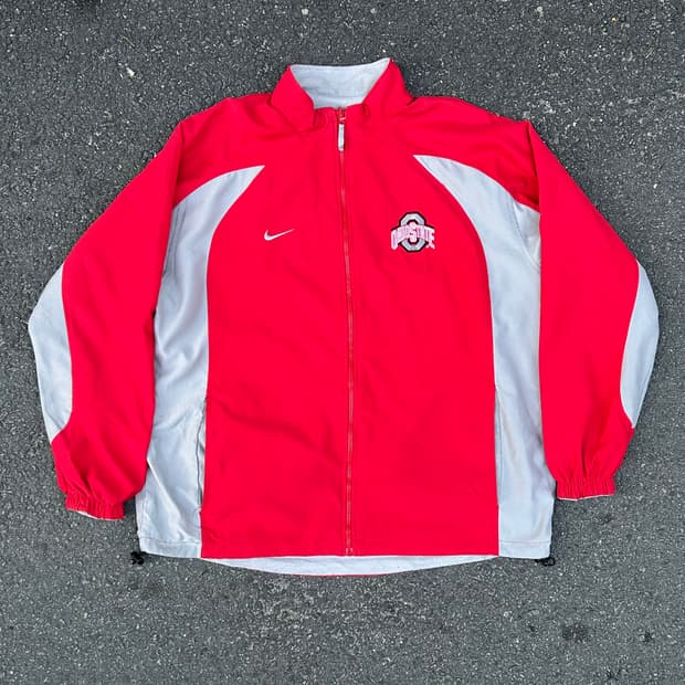 00s 나이키 리버시블 팀 미국 오하이오 바람막이 올드스쿨 트랙자켓 XL