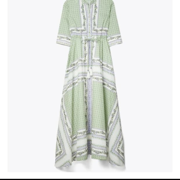 토니버치 프린티드 셔츠 드레스 새상품