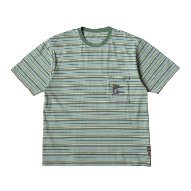 캐피탈 멀티 보더 티셔츠