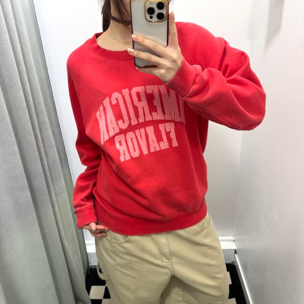 Big john 레드 스웻셔츠 