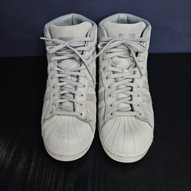 아디다스 슈퍼스타 그레이 남성 265~270 하이탑