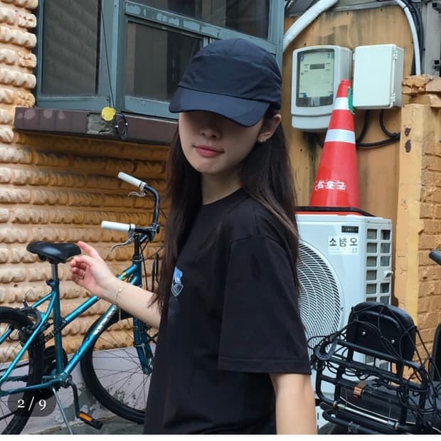 아식스 볼캡 모자