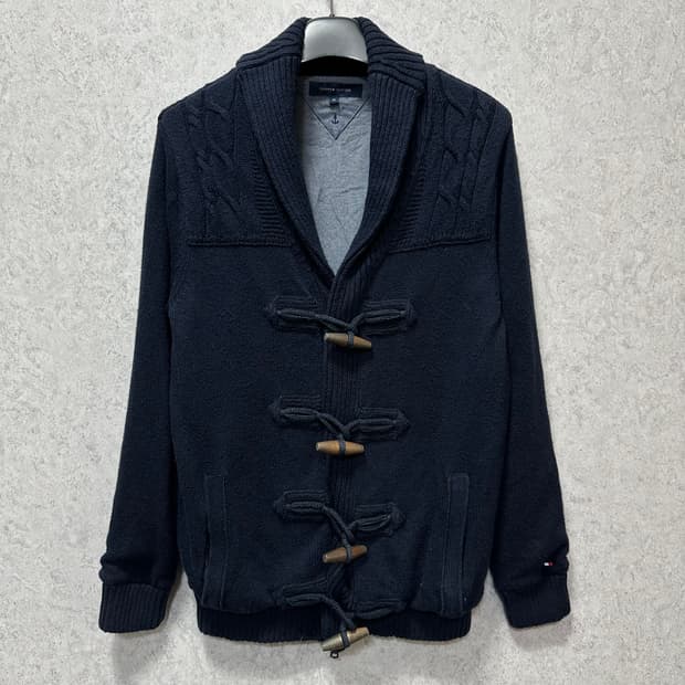 95 타미힐피거 남자 숄카라 가디건
