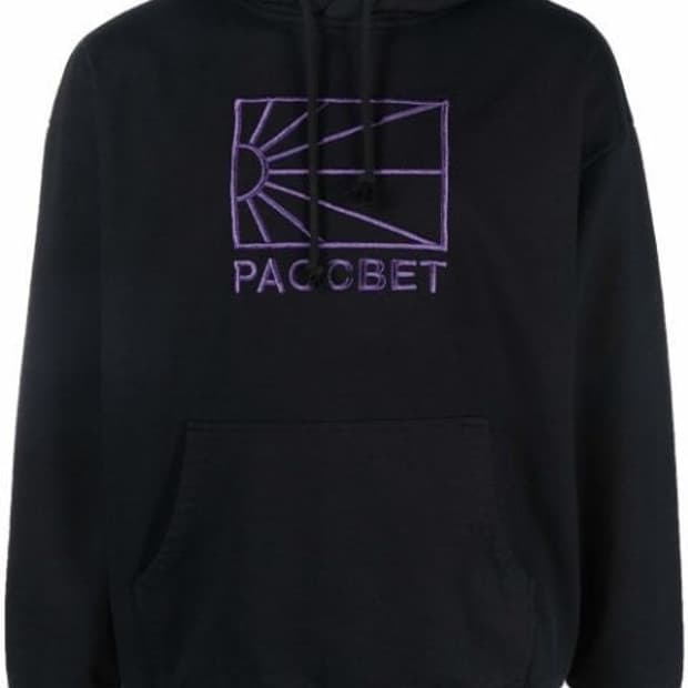 Paccbet 라스벳 후드티셔츠 블랙 L