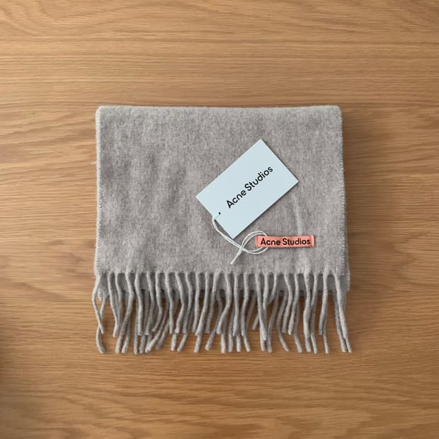 아크네 스튜디오 머플러 스키니 오트밀멜란지 (CA0218 633)