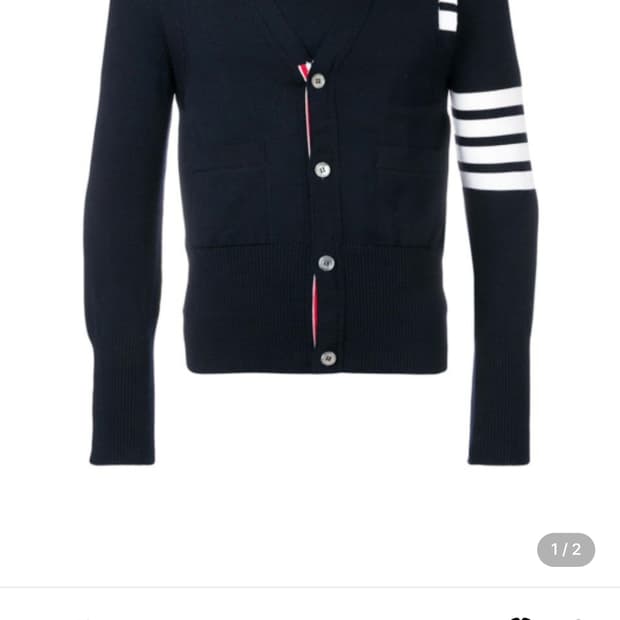 톰브라운 메리노울 레이어드 가디건(2/100/새상품급)