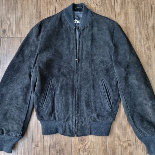 (오늘만 할인)USA 빈티지 쇼트 스웨이드 봄버자켓