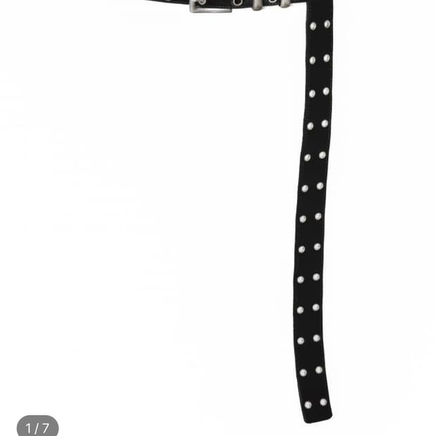 Mjd 카미엔 더블 홀 블랙 벨트