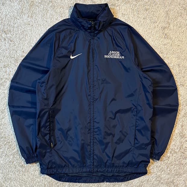 희귀) 나이키 스우시 버밍엄 클래식 바람막이 자켓 네이비