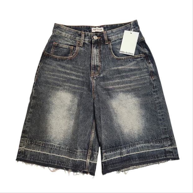 밀로아카이브 워시드 데님 버뮤다 팬츠 (M)