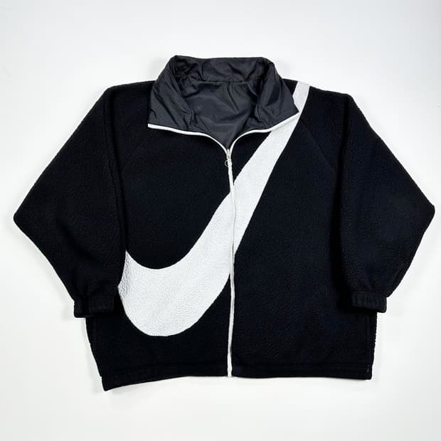 나이키 빅스우시 오버핏 양털 리버시블 후리스 실측L