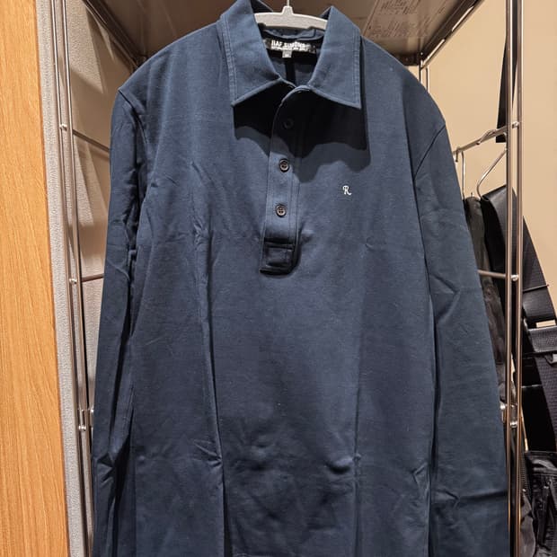 05-06 AW 라프시몬스 아카이브 R자수 롱슬리브 폴로