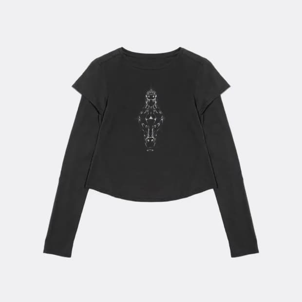 [새상품] 코이세이오 레이어드 롱슬리브 다크그레이