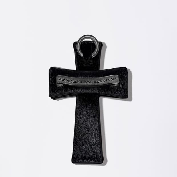 스컬프터 Cross Hair On Strap Wallet Black 