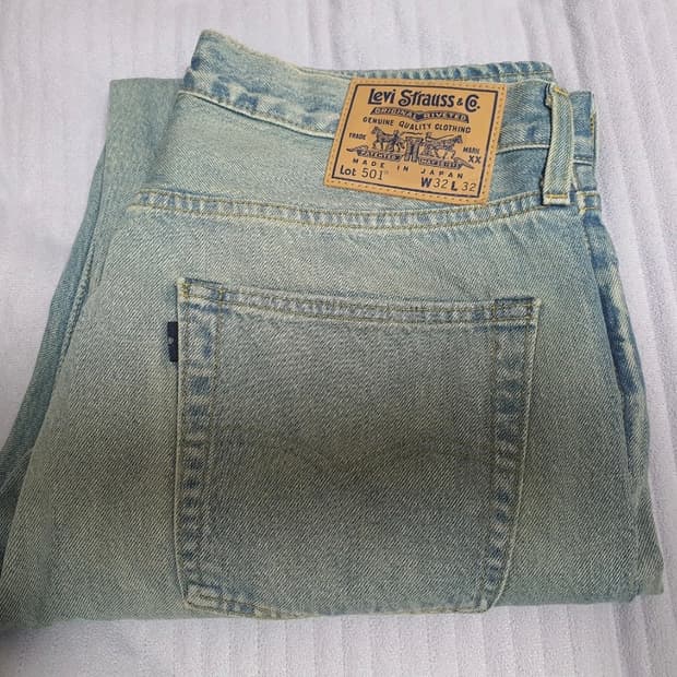 Levi's 리바이스 블루탭 1980s 501 데님 팬츠 (새제품)