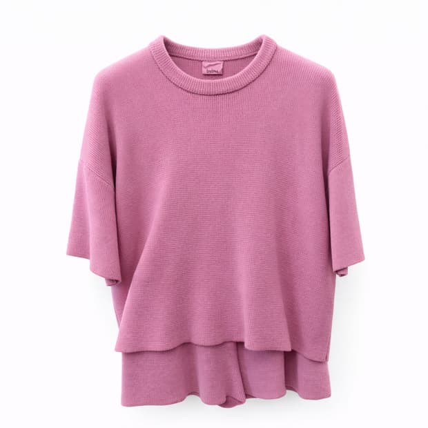 Babaa 핑크 니트 상하의 세트