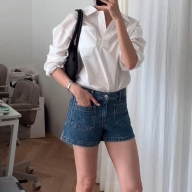 SIE 시에 페리 포켓 데님 반바지 M 사이즈