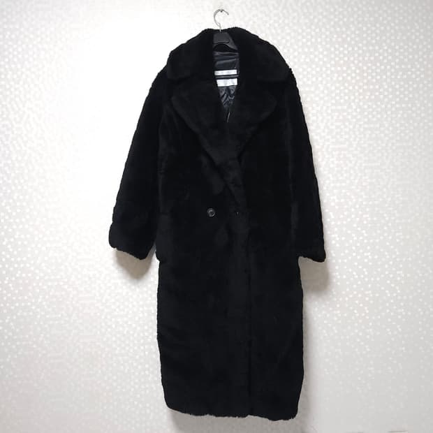 막스마라 테디베어 코트 블랙