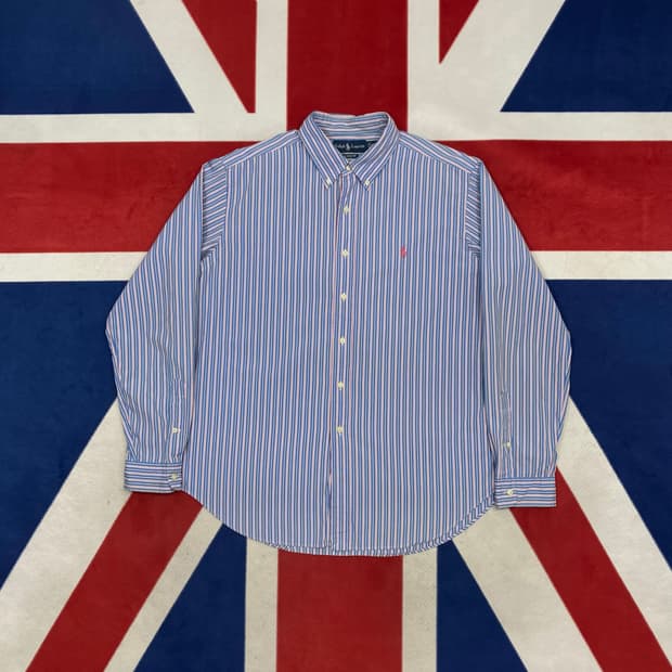 폴로 스트라이프 셔츠 XL 실측 2XL