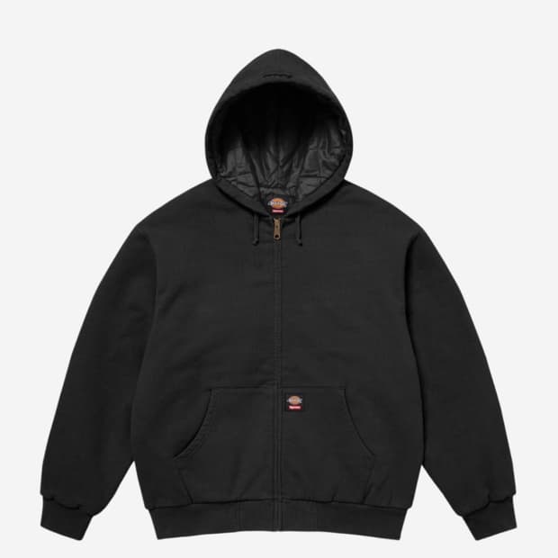 (L)슈프림 디키즈 퀄티드 후드집업