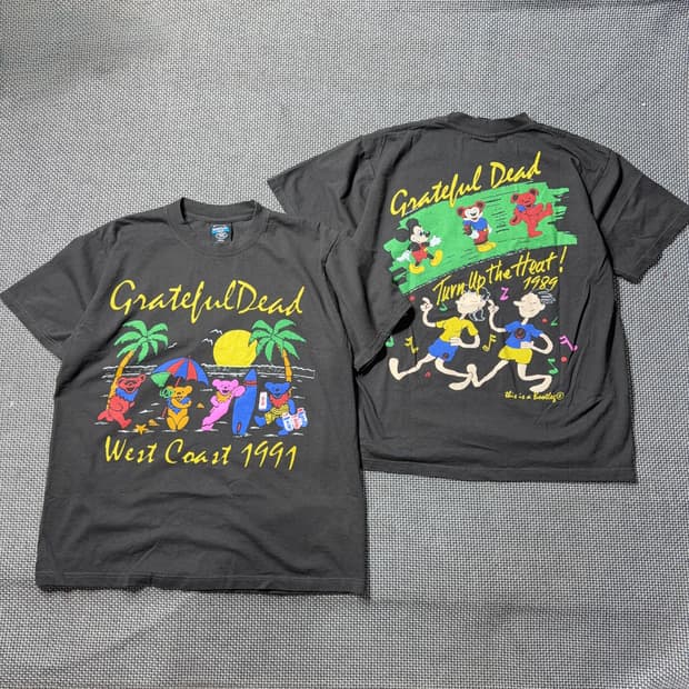 새상품) 그레이풀데드 락밴드 프린팅 티셔츠 (L/XL)