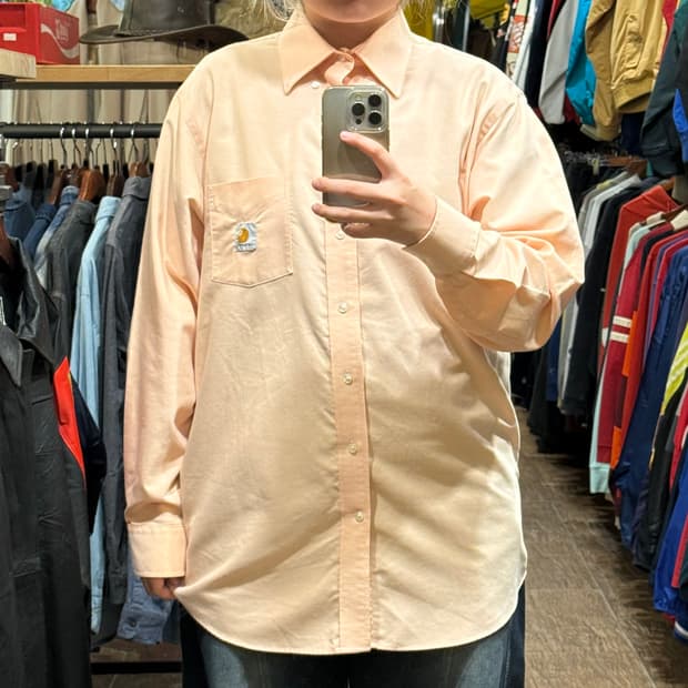 [HI] 칼하트 긴팔셔츠 오렌지