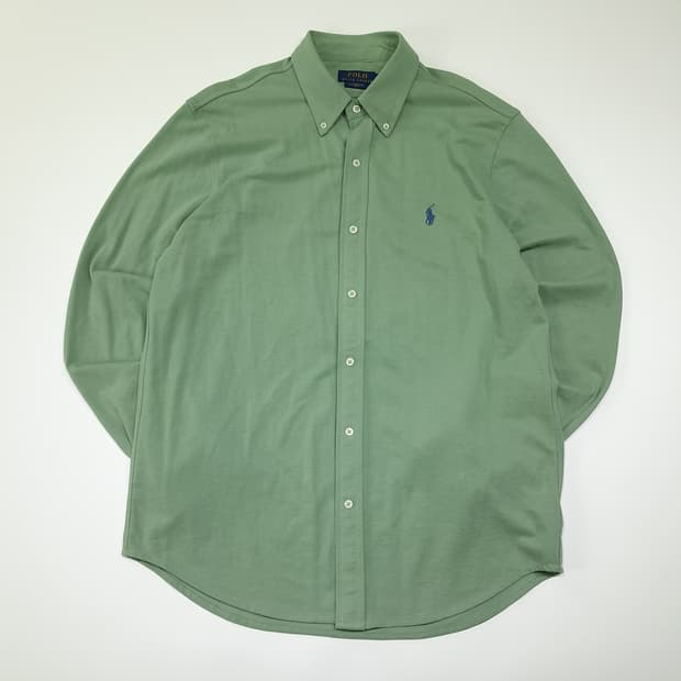 CL828 L 폴로 QR 코튼 페더웨이트메쉬 세이지그린 셔츠 남방