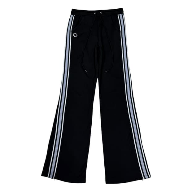 더오픈프로덕트 테이프드 저지 트랙팬츠 바지 블랙 1