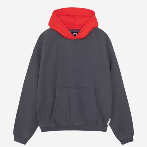 스투시 투톤 후드 페이디드 블루 XL 새제품