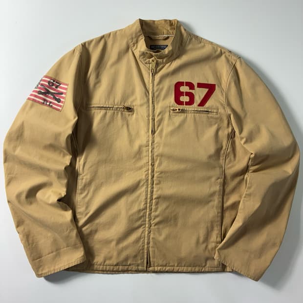 Polo  폴로진스 코튼 성조기 카페레이서 자켓 