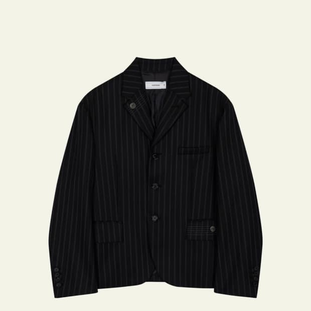 [2] 웨이비니스 루트비히 스티치 블레이저 블랙 스트라이프