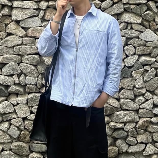 COS 스트라이프 셔츠 자켓 판매합니다 