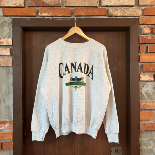 90s캐나다 온타리오 프린팅맨투맨 L