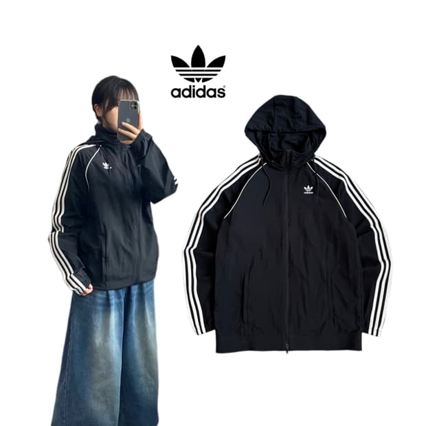 아디다스 신형 파이어버드 풀오버 삼선 바람막이 자켓