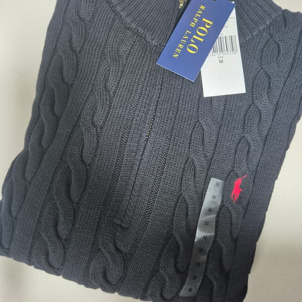 개인결제창 폴로 네이비 반집업 M 100 (새상품) 