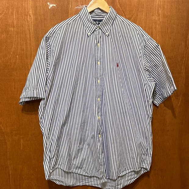 (L) POLO 폴로 랄프로렌 스트라이프 반팔 셔츠