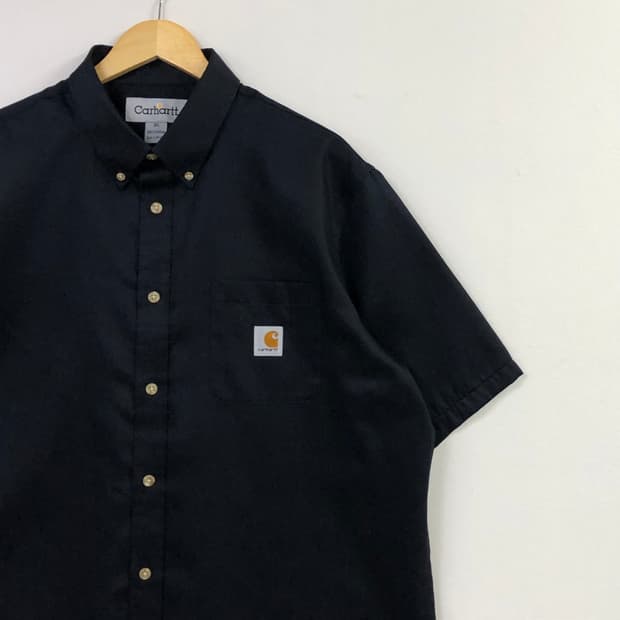 XL 칼하트 블랙 워크 셔츠
