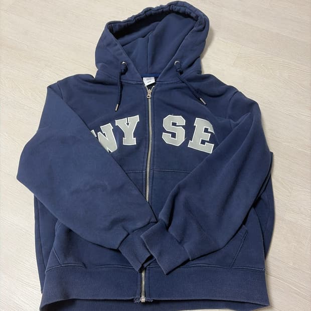 Wyse 네이비 후드집업