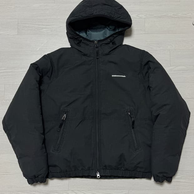 디스이즈네버댓 워시드 다운 푸퍼 재킷 블랙 S