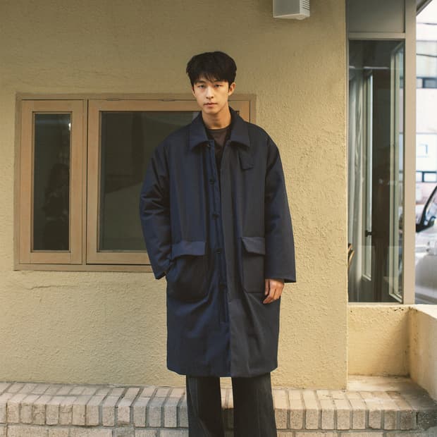 어나더오피스 다운 롱코트