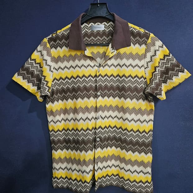 메종미네드 문양패턴 남성 100 반팔셔츠 