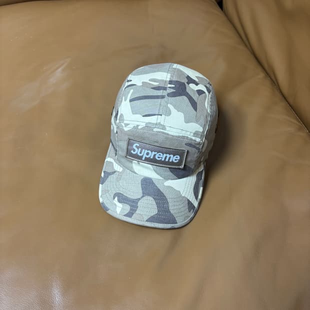 슈프림 캠프캡 모자 박스로고 23ss 밀리터리 카모 스톤