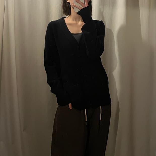 폴로랄프로렌 니트 가디건 네이비