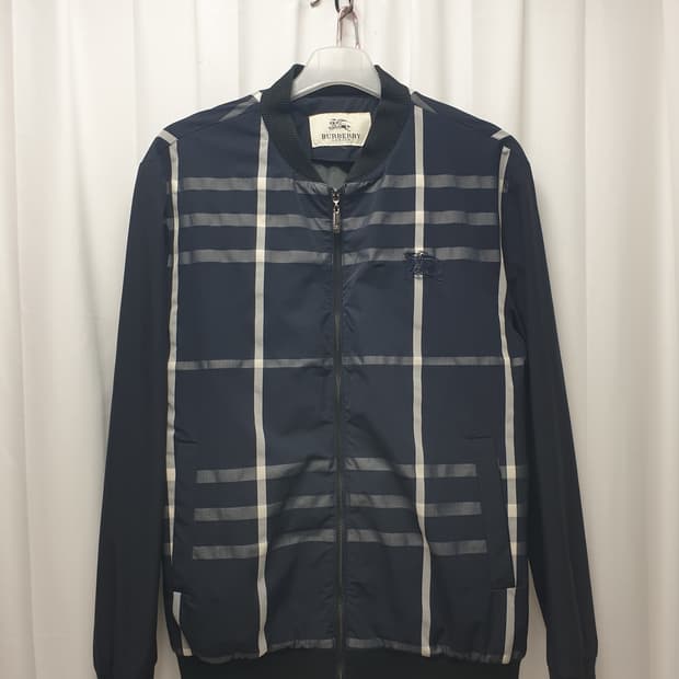 버버리 남성 체크 자켓 xl