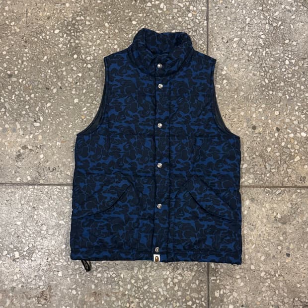 베이프 카모 패딩 베스트 M