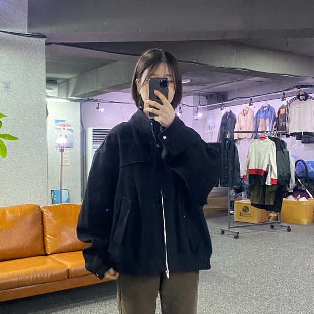 키뮤어 미니멀 투웨이 울 자켓 B4403