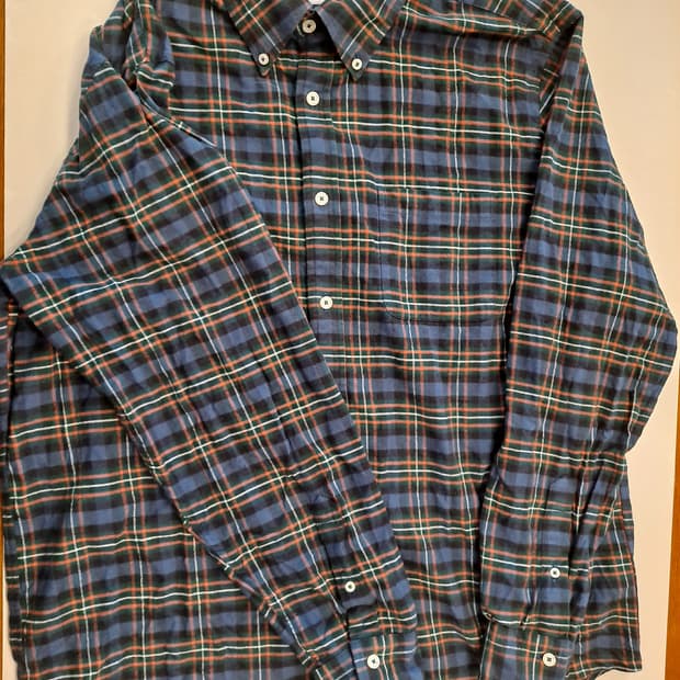 브룩스브라더스 리젠트핏 플란넬셔츠 L