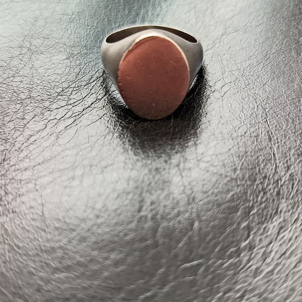 메종마르지엘라 실버 시그넷링 실버925 7사이즈(국내21호)