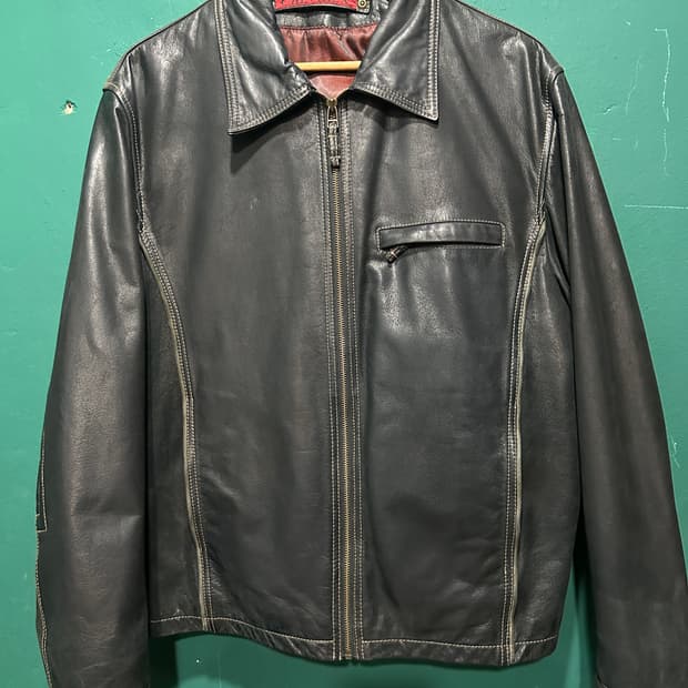 Chevirex 레더 싱글라이더자켓 XL